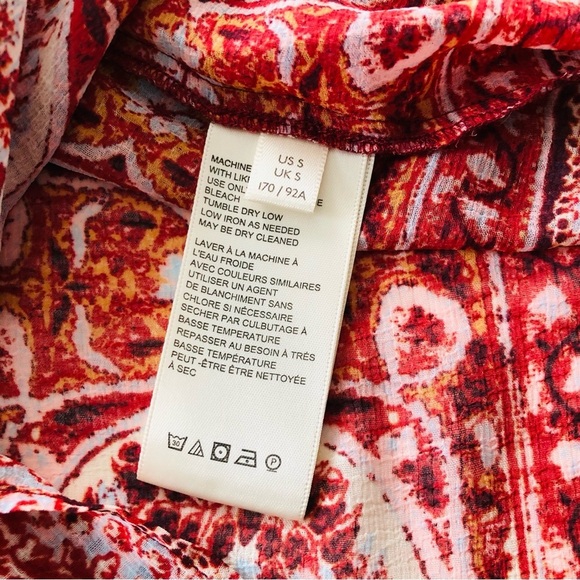 Free People Lorraine Tiered Boho Kimono Top with Lace Trim – Size Small - Picture 13 of 17